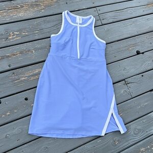 Blue and White Athletic Tennis Dress Sz L